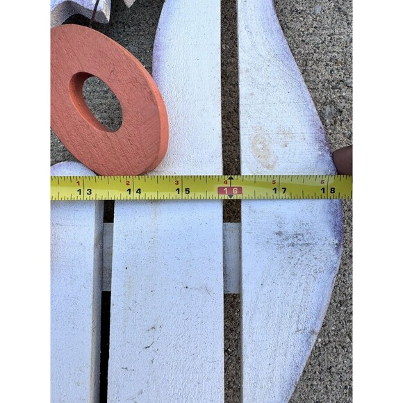 Halloween Ghost Carved and Painted BOO sign Wood Art Decoration Rustic 22”x18” - Picture 5 of 6